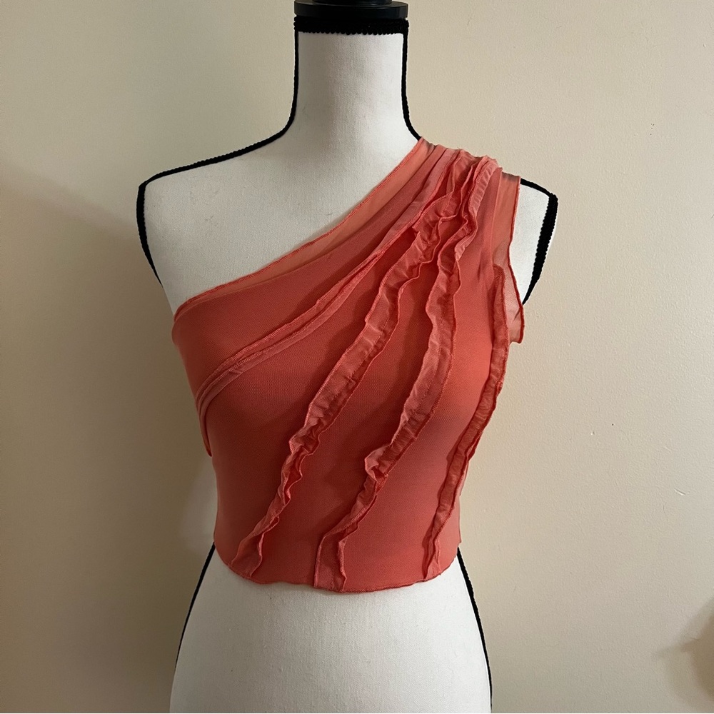 Asymmetrical Ruffle Top